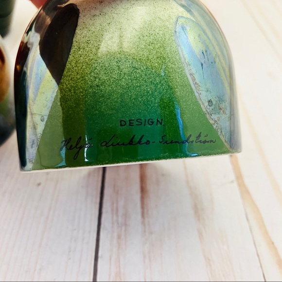 Helja Liukko-Sundstrom Arabia Ikikukka Red Tulip Trinket Box Jar Vintage Finland - Picture 5 of 11